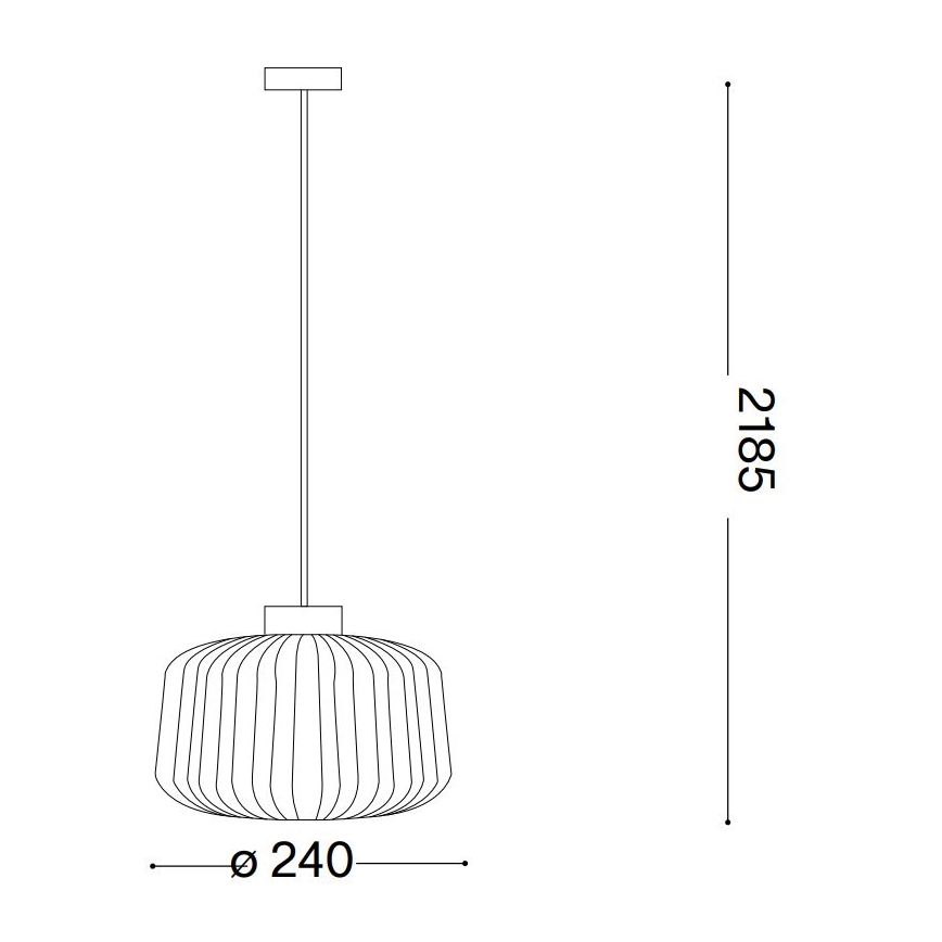 Ideal Lux - Żyrandol na lince MINT 1xE27/60W/230V śr. 24 cm przezroczysty