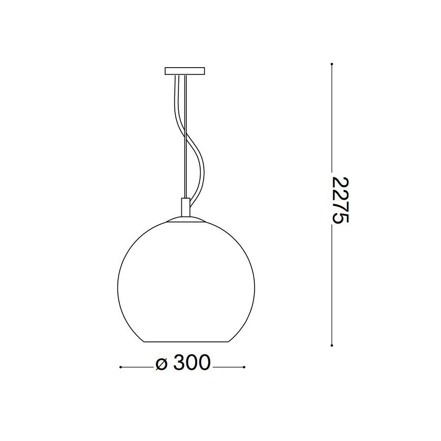Ideal Lux - Żyrandol na lince NEMO 1xE27/42W/230V miedź