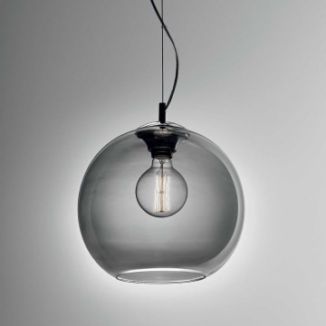 Ideal Lux - Żyrandol na lince NEMO 1xE27/42W/230V śr. 30 cm dymna