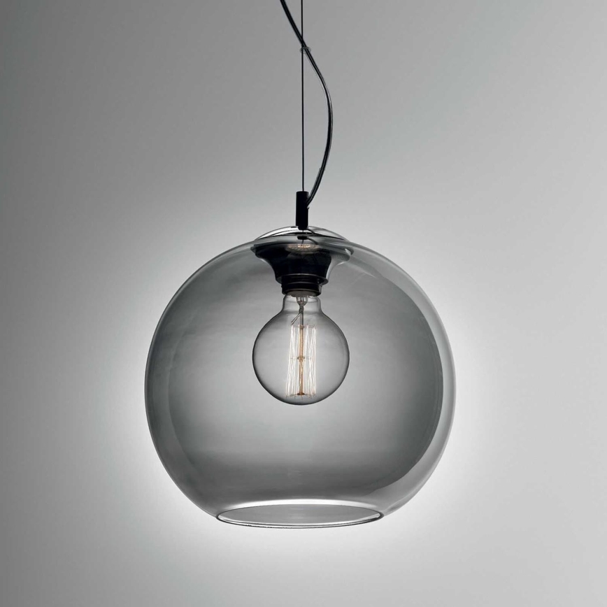 Ideal Lux - Żyrandol na lince NEMO 1xE27/42W/230V śr. 30 cm dymna