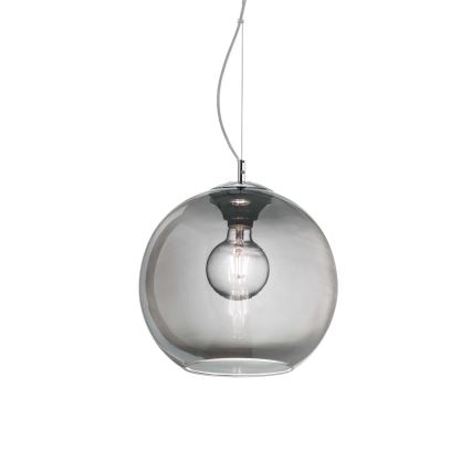 Ideal Lux - Żyrandol na lince NEMO 1xE27/42W/230V śr. 30 cm dymna