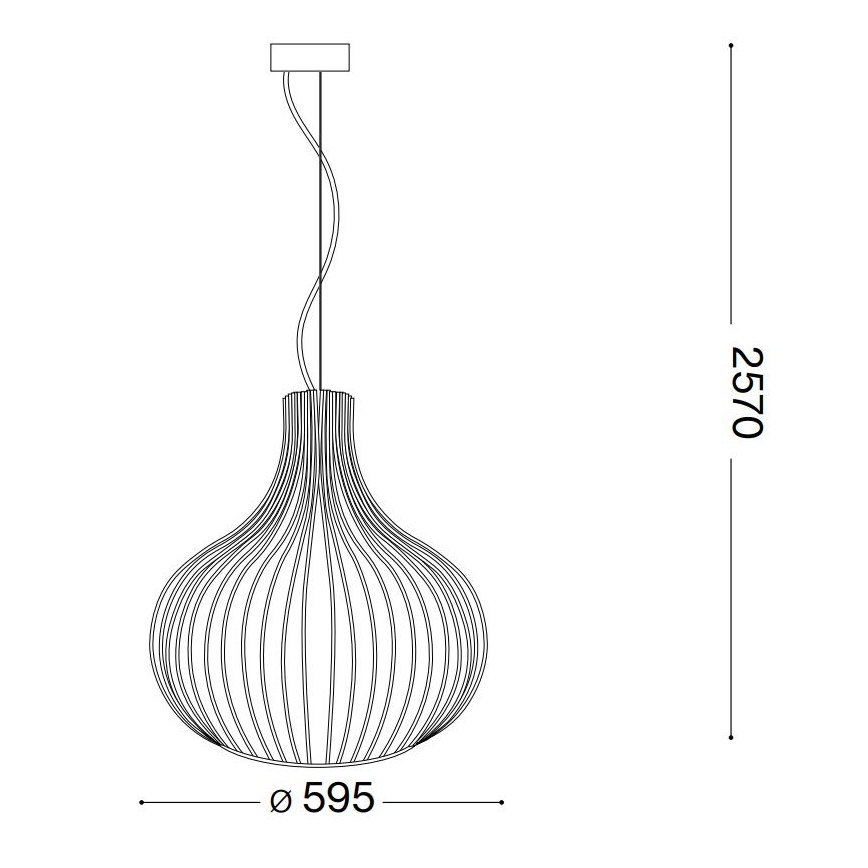Ideal Lux - Żyrandol na lince ONION 1xE27/60W/230V śr. 59,5 cm