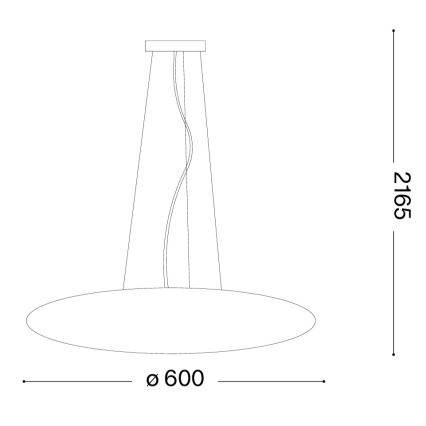 Ideal Lux - Żyrandol na lince SMARTIES 5xE27/42W/230V śr. 60 cm biały