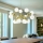 Ideal Lux - Żyrandol na linkach NODI 15xE14/28W/230V śr. 105 cm mosiądz/biały