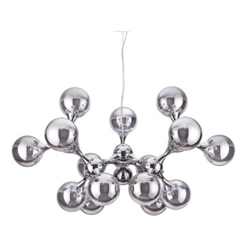 Ideal Lux - Żyrandol na linkach NODI 15×E14/28W/230V Ø 105 cm chrom błyszczący