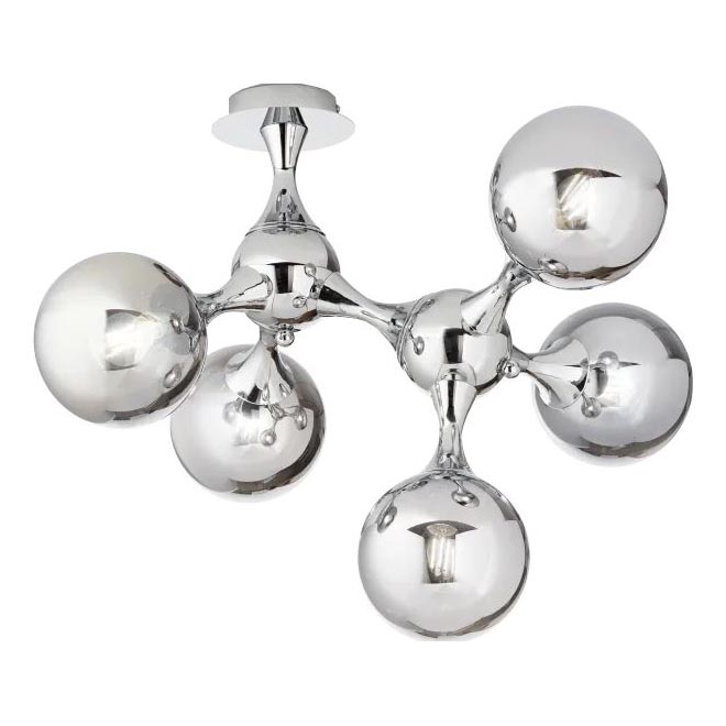 Ideal Lux - Żyrandol natynkowy NODI 5xE14/28W/230V chrom błyszczący