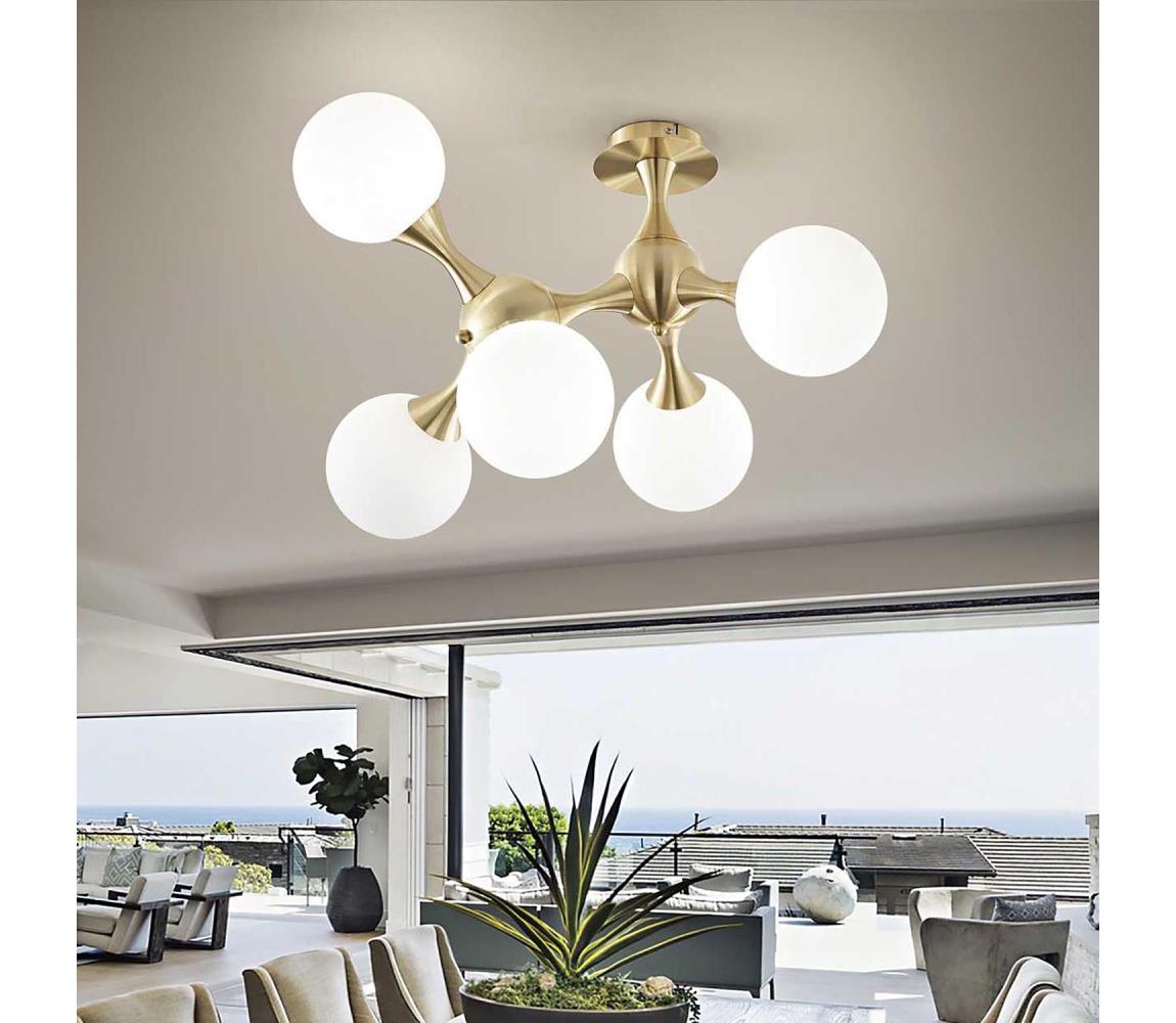Ideal Lux - Żyrandol natynkowy NODI 5xE14/28W/230V mosiądz