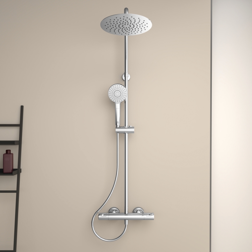 Ideal Standard A7565AA - Zestaw prysznicowy z baterią termostatyczną CERATHERM T50 błyszczący chrom