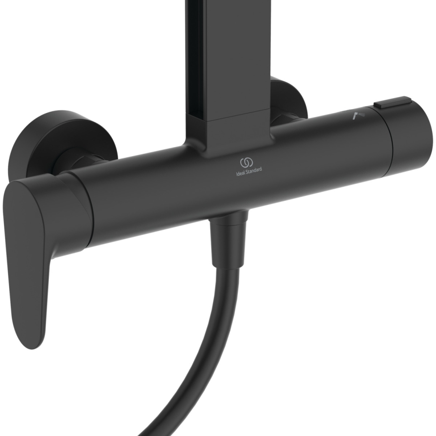 Ideal Standard BD584XG - Zestaw prysznicowy z baterią CERAFLOW ALU+ w matowej czerni