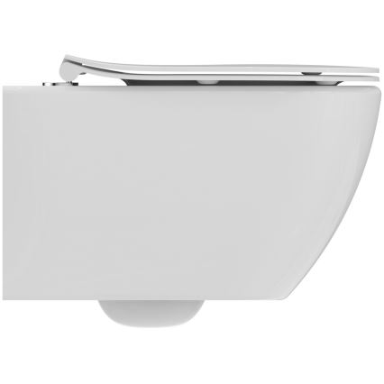Ideal Standard T536001 - Wisząca miska WC bezrantowa z deską wolnoopadającą TESI ceramika/biała
