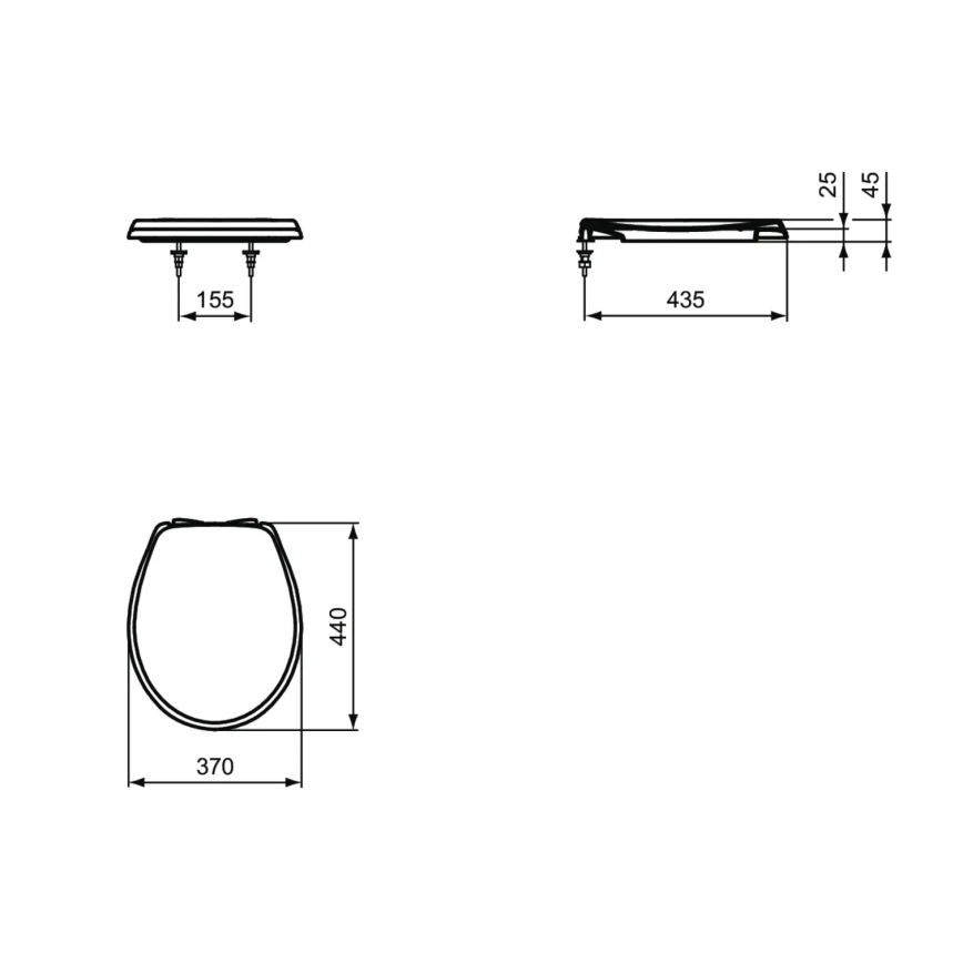 Ideal Standard W303001 - Deska sedesowa SoftClose biała