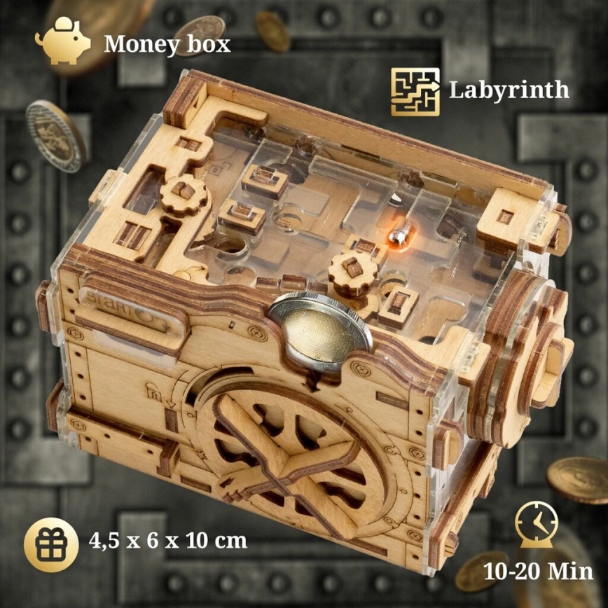 iDventure - Drewniana łamigłówka A-maze-ing skarbiec