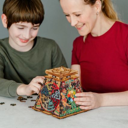 iDventure - Drewniane puzzle Piramida Słońce