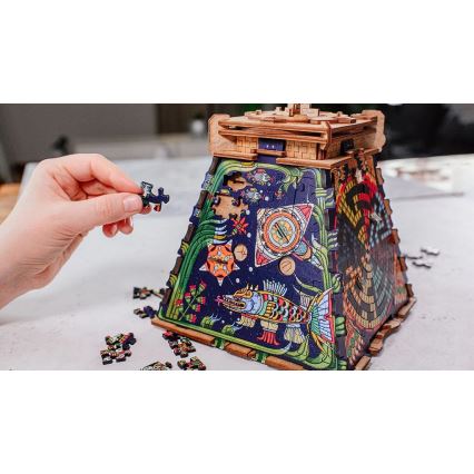 iDventure - Drewniane puzzle Piramida Słońce