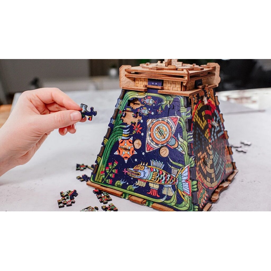 iDventure - Drewniane puzzle Piramida Słońce