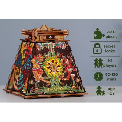 iDventure - Drewniane puzzle Piramida Słońce