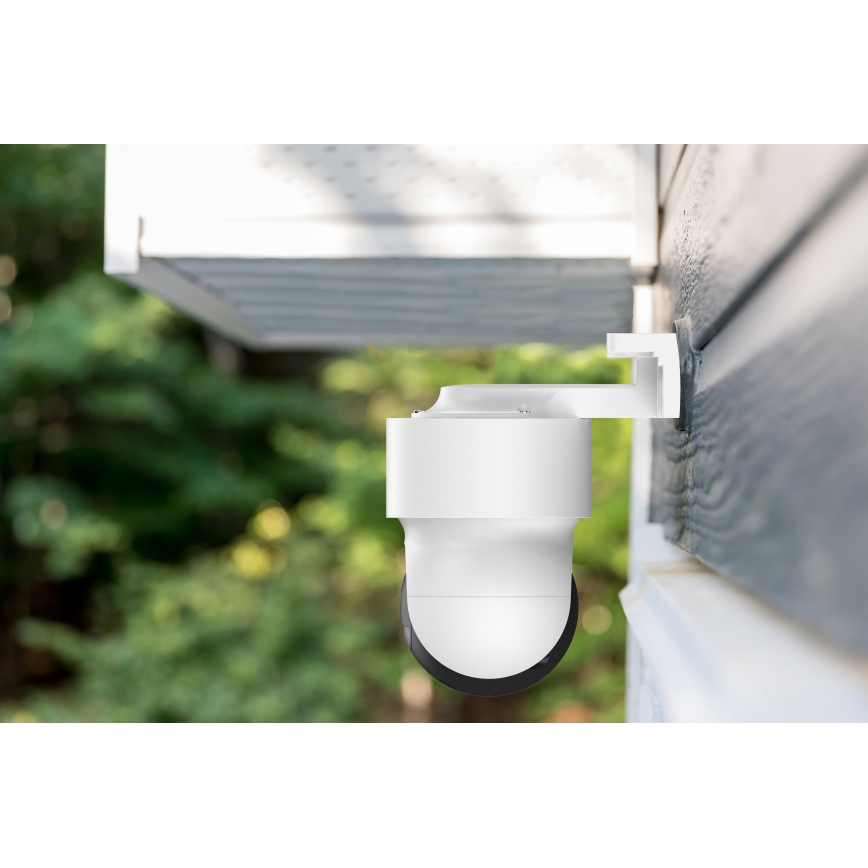Inteligentna kamera zewnętrzna 2K z czujnikiem ruchu, 12V, IP65, Wi-Fi, Tuya, biała