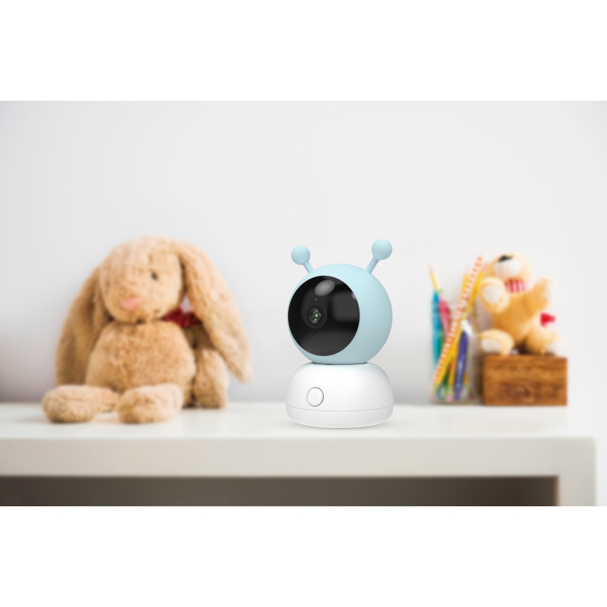 Inteligentna niania dla dzieci z czujnikiem ruchu 2K 5V Wi-Fi Tuya różowy/niebieski