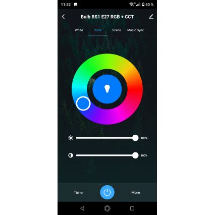 LED RGBW ściemnialna lampa sufitowa do łazienki LED/15W/230V 3000-6500K średnica 22 cm IP54 biała Wi-Fi Tuya