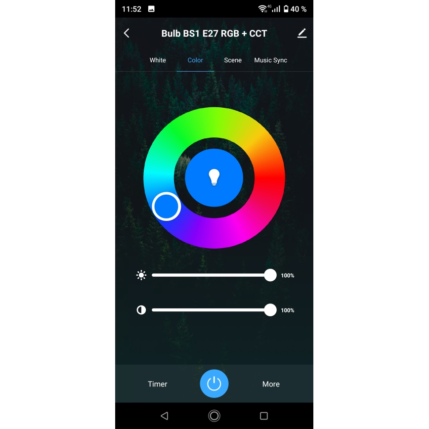 LED RGBW ściemnialna oprawa sufitowa do łazienki LED/24W/230V 3000-6500K 33x33 cm IP54 biała Wi-Fi