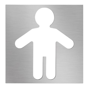 Ikona Mężczyźni 12x12 cm stal nierdzewna/srebrna