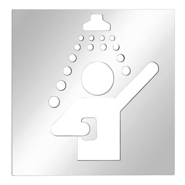 Ikona Prysznic 12x12 cm stal nierdzewna/srebrny