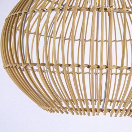 Żyrandol na lince PELO 1xE27/40W/230V śr. 40 cm rattan