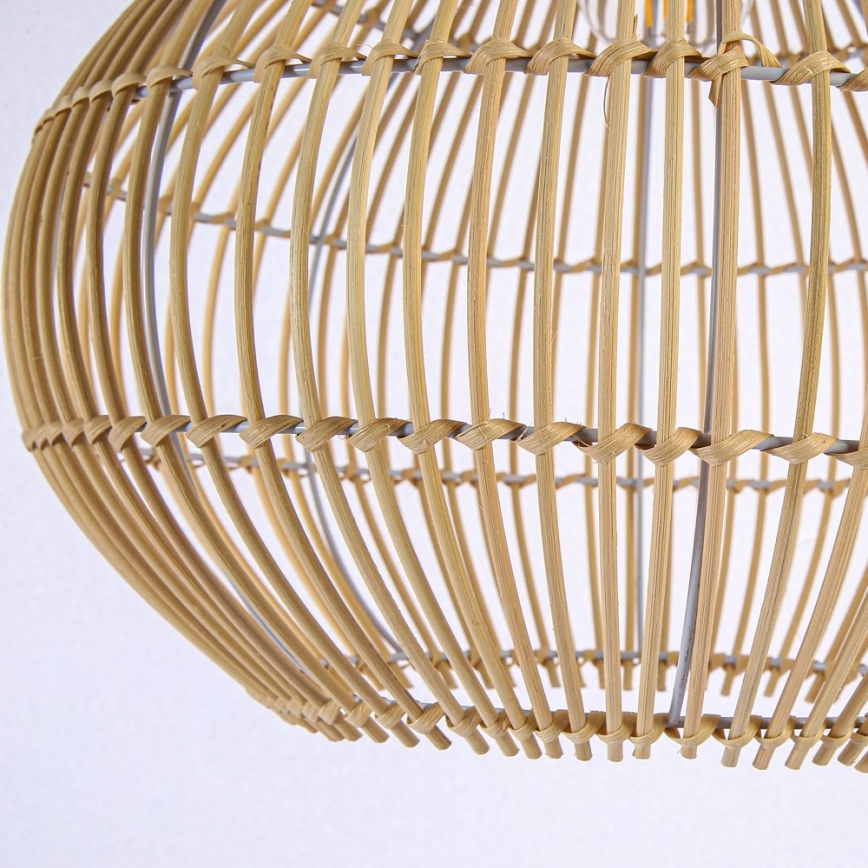 Żyrandol na lince PELO 1xE27/40W/230V śr. 40 cm rattan
