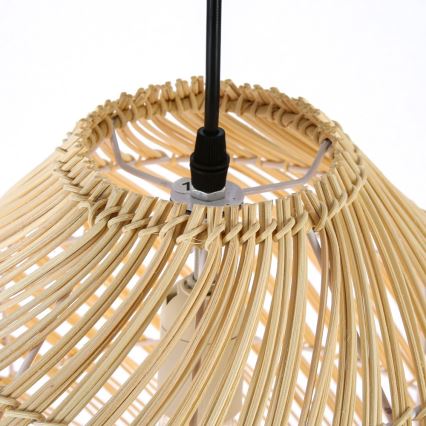 Żyrandol na lince PELO 1xE27/40W/230V śr. 35 cm rattan