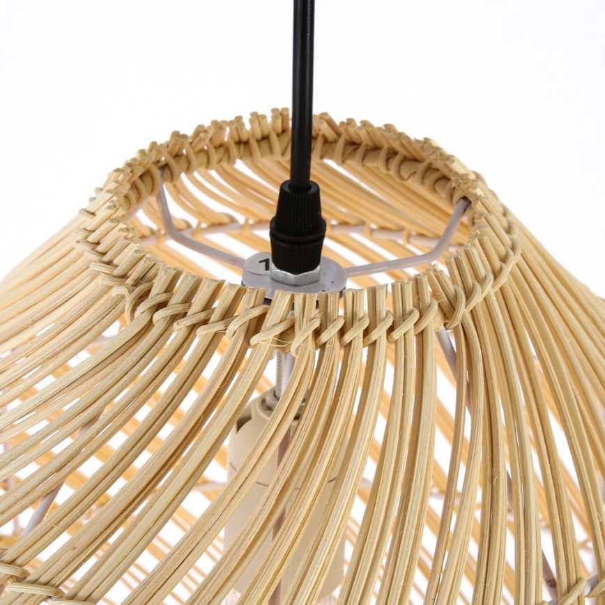 Żyrandol na lince PELO 1xE27/40W/230V śr. 35 cm rattan