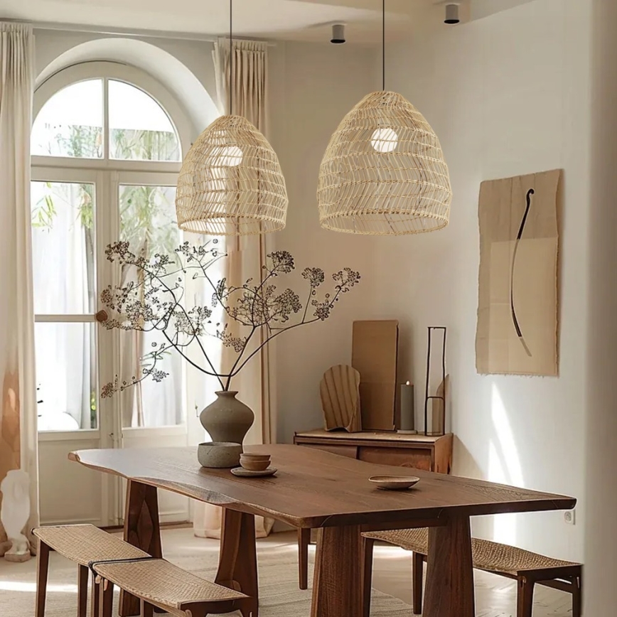 Lampa wisząca na lince BOHO DELICADO 1xE27/40W/230V śr. 38 cm