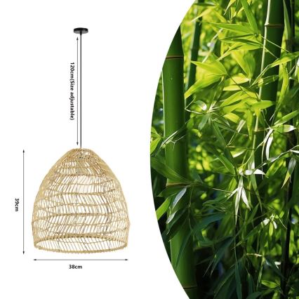 Lampa wisząca na lince BOHO DELICADO 1xE27/40W/230V śr. 38 cm