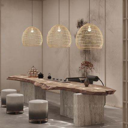 Lampa wisząca na lince BOHO DELICADO 1xE27/40W/230V śr. 60 cm