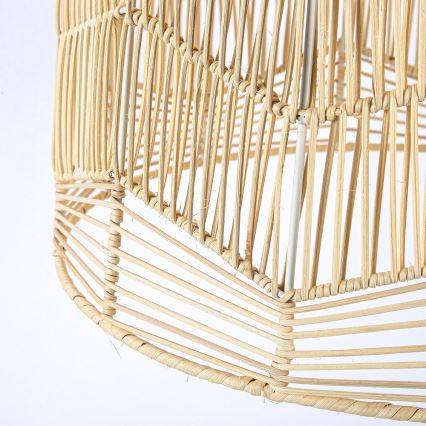 Żyrandol na lince PELO 1xE27/40W/230V śr. 50 cm rattan