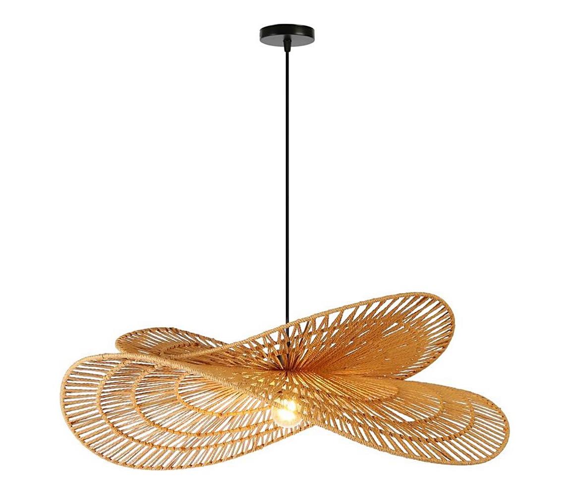 08266L - Żyrandol na lince MARIPOSA 1xE27/40W/230V śr. 80 cm juta