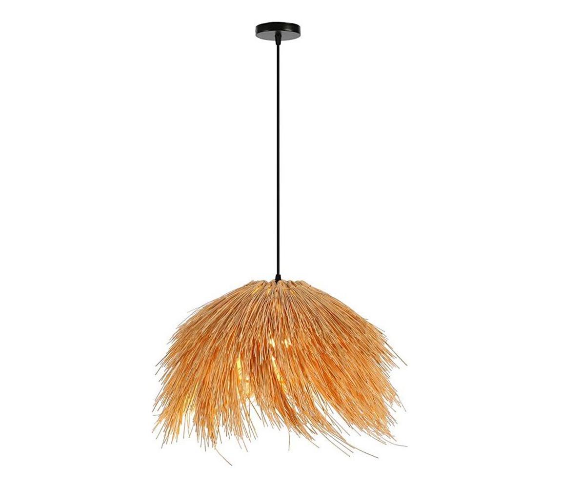 08272L - Żyrandol na lince NATURALEZA 1xE27/40W/230V śr. 55 cm rattan