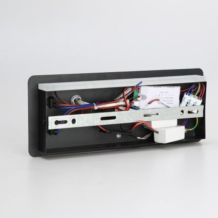 Immax 08288L - LED Reflektor ścienny z półką, portem USB i bezprzewodowym ładowaniem Be PREPARE LED/3W/230V + LED/3W czarny