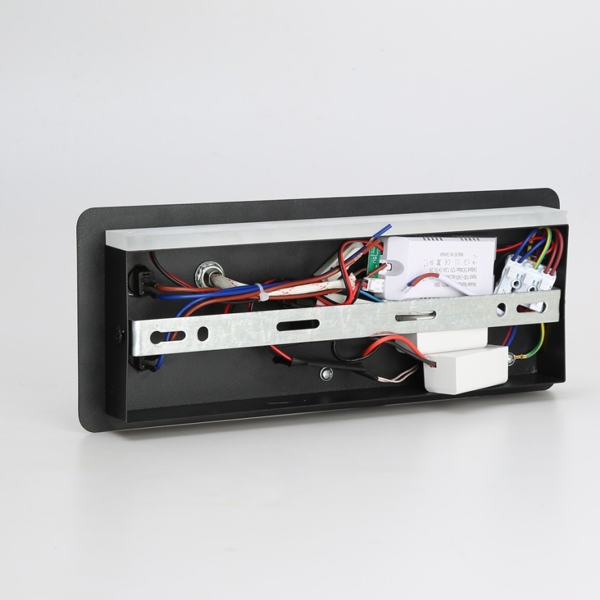 Immax 08288L - LED Reflektor ścienny z półką, portem USB i bezprzewodowym ładowaniem Be PREPARE LED/3W/230V + LED/3W czarny