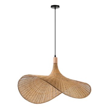 Immax 08290L - Żyrandol na lince SOMBRERO 1xE27/40W/230V śr. 80 cm rattan