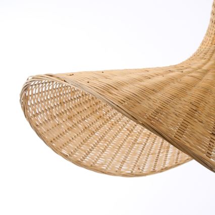 Immax 08290L - Żyrandol na lince SOMBRERO 1xE27/40W/230V śr. 80 cm rattan