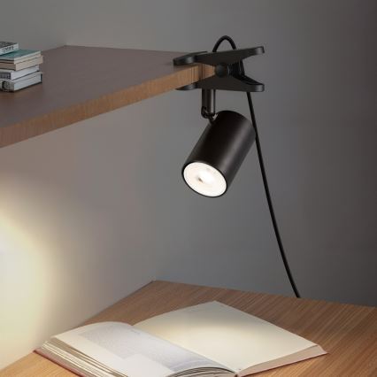 Lampa z klipsem PUNTO 1xGU10/9W/230V czarna
