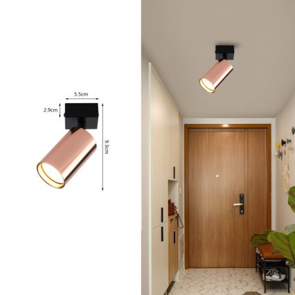 Oprawa punktowa PUNTO 1xGU10/9W/230V różowe złoto