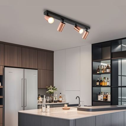 Oprawa punktowa PUNTO 4xGU10/9W/230V różowe złoto