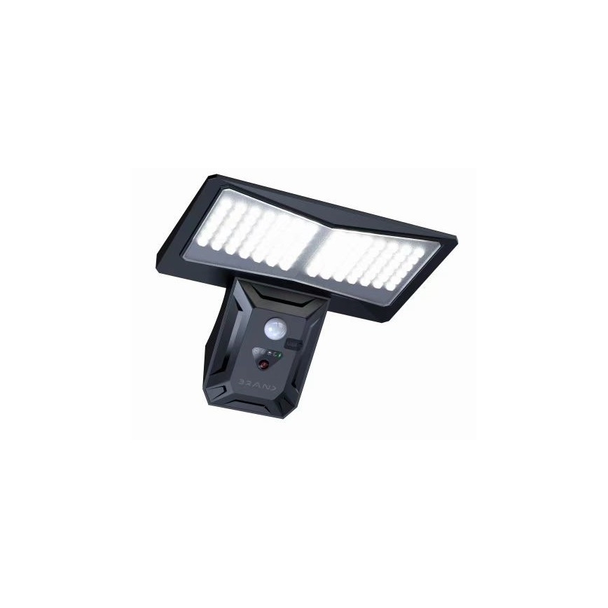 LED Kinkiet solarny z czujnikiem LED/2,6W/5,5V IP65 1800 mAh czarny