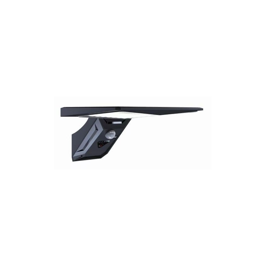 LED Kinkiet solarny z czujnikiem LED/2,6W/5,5V IP65 1800 mAh czarny
