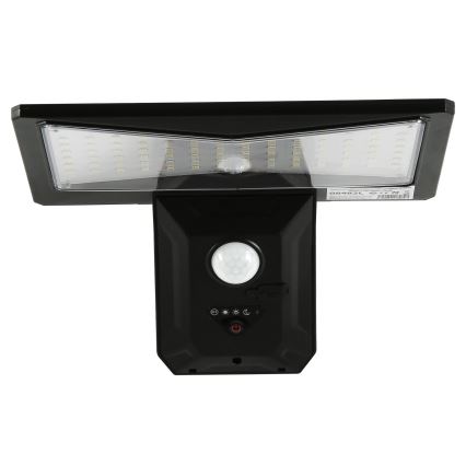 LED Kinkiet solarny z czujnikiem LED/2,6W/5,5V IP65 1800 mAh czarny