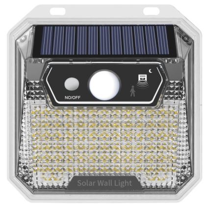 LED Kinkiet solarny z czujnikiem LED/3W/5,5V IP65 1200 mAh