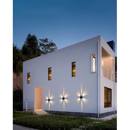 LED Solarna lampa ścienna z czujnikiem LED/2W/5V IP54 1300 mAh