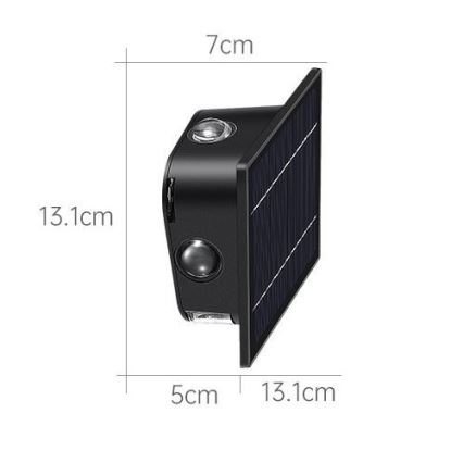 LED Solarna lampa ścienna z czujnikiem LED/2W/5V IP54 1300 mAh