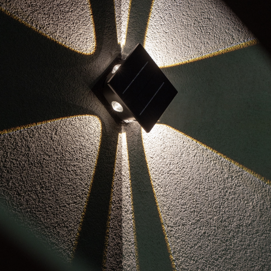 LED Solarna lampa ścienna z czujnikiem LED/2W/5V IP54 1300 mAh